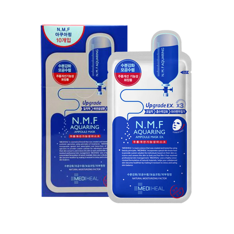 N.M.F Aquaring Ampoule Mask EX - 1 Box Of 10 Sheets